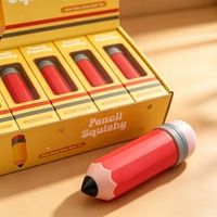 Vente Chaude Jouet Squishy à Remontée Lente en Forme de Crayon de Simulation, Jouet Anti-Stress Fidget à Presser Répétitivement en Forme de Papeterie de Dessin Animé