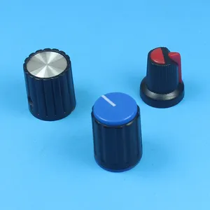 Fournisseur chinois professionnel bouton à vis noir boutons de porte en acrylique bakélite bouton de commutateur rotatif