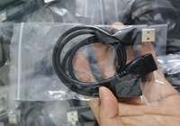 Cable de Extensión USB 2.0 de Doble Puerto, Macho a Hembra, con Fijación por Tornillo para Montaje en Panel, 50cm, 30cm, 100cm