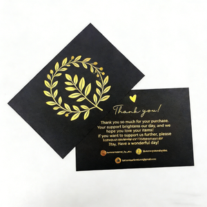 Cartes de remerciement personnalisées avec logo imprimé en couleur, faible quantité minimum de commande, avec enveloppe, cartes de vœux pour la fête des mères - Product Image 5