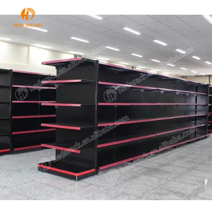 Light Duty supermercato in metallo cremagliera Gondola con colore grigio <span class=keywords><strong>dimensioni</strong></span> scaffale per supermercato scaffalature - Product Image 2