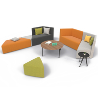 Canapé de bureau modulaire moderne, mobilier pour hôtel, bibliothèque, station, terminal d'aéroport, espace public, salle d'attente, ensemble de sièges modulaires