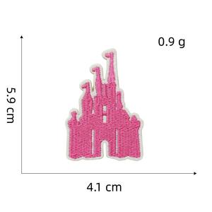 Nuova rosa ragazza cartone animato PVC toppa foro ricamato toppa paillettes in feltro computerizzato ricamo etichetta per accessori <span class=keywords><strong>di</strong></span> abbigliamento - Product Image 6