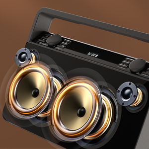 2025 sang trọng Retro không dây cho Bluetooth Stereo bar Loa 1 "woofer RGB LED chiếu sáng TF Hỗ trợ thẻ xách tay Nhà hát - Product Image 5