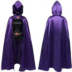 Hot Titan Raven Teen Costume Anime Cosplay Stage Animation Suit with Cap Jumpsuit Sets