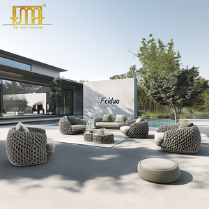 Bộ Sofa Mây Tre Đan NGOÀI TRỜI <span class=keywords><strong>3</strong></span> Món Có Đệm - Product Image 3