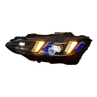 Feux avant de style SJC Auto Car pour BMW Série 4 G22 M3 M4 G8X G80 G82 2021-2023, style noir, yeux de serpent jaunes et blancs, mise à niveau style 2025