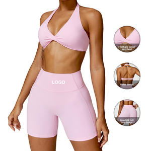 Tz8503 Vrouwen <span class=keywords><strong>Super</strong></span> Rekbare Beauty Back Yoga Sets High Impact Sportbeha Snel Droog Fitness 2 Delige Set - Product Image 3