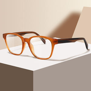 Nuevas Monturas de Gafas Ovaladas Transfronterizas con Patillas de Acetato TR90, Montura Completa, Lentes Planas Anti-UV, Unisex, Wenzhou 8935 - Product Image 1