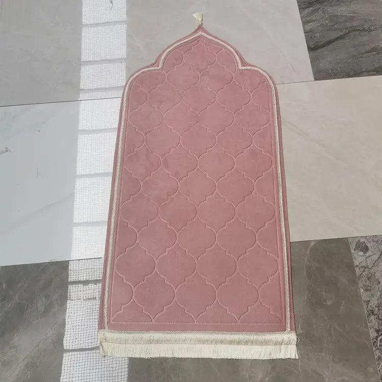 Factory Price Islamic Gift Travel Muslim Portable Prayer carpet Rug Pocket Mat Islamic Prayer Mat with Box