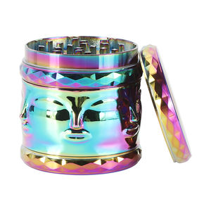 Erliao – moulin à herbes de tabac à 4 couches, design arc-en-ciel, 70mm, vente en gros, logo personnalisé - Product Image 1