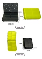Boîte à leurres multi-compartiments double face 10 ou 16 grilles, organiseur d'accessoires de pêche pour micro-hameçons et clips