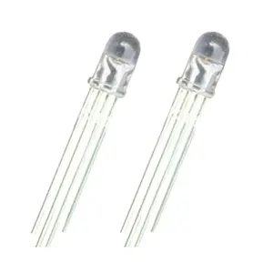 JOMHYM Super Brightness Water Clear Diffused 4-pin Tricolor RGB 5mm Round Through-hole DIP LED Diode With Common Anode Cathode