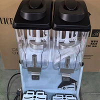 Machine à jus d'orange commerciale avec agitation, pulvérisation électrique, distributeur de jus de fruits en acier inoxydable, machine à distribuer des boissons