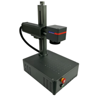 Machine de marquage laser à fibre QR Code de bureau 30W pour le marquage de numéros de série, de dates et de codes-barres sur métal