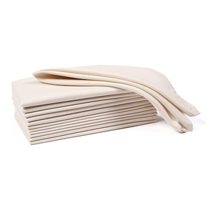 Wholesale Classic Style Pink Orange White 100% Linen Cloth <b>Napkins</b> with Embroidered Pattern Weddings Paper Sewn Linen <b>Napkin</b>" - Product Image 1