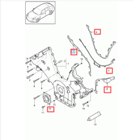 Pour Porsche Panamera 970 Cayenne Macan 92A 970, nouveau jeu de joints de couvercle de distribution moteur de haute qualité, 5 pièces, 94810113022 94810191020