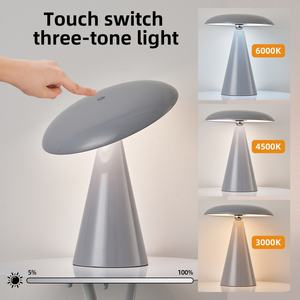 Lámpara de Mesa Decorativa Creativa con Táctil Regulable, Lámpara de Noche USB Recargable para Dormitorio, Lámpara de Lectura LED de Ambiente - Product Image 3