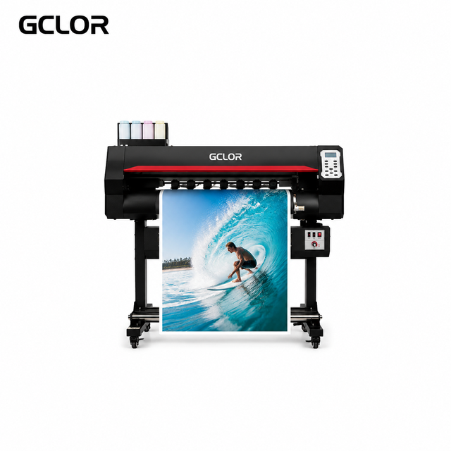 GCLOR Easyjet 701 702 650mm Compact Eco Solvent Printer 1 or 2 Epson F1080 I3200 Heads for Vinyl Sticker Printing