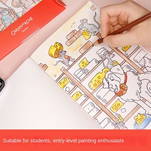 Crayons de couleur à base <span class=keywords><strong>d</strong></span>'huile et solubles dans l'eau <span class=keywords><strong>CARAN</strong></span> <span class=keywords><strong>D</strong></span>'<span class=keywords><strong>ACHE</strong></span>, 40 couleurs, ensemble de <span class=keywords><strong>dessin</strong></span> professionnel pour étudiants, solubles dans l'eau - Product Image 3