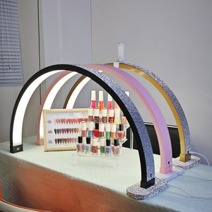 Lámpara de pie LED Fosoto con luz de media luna para mesa de manicura, iluminación fotográfica para salón de belleza, extensión de pestañas y belleza de pestañas - Product Image 3