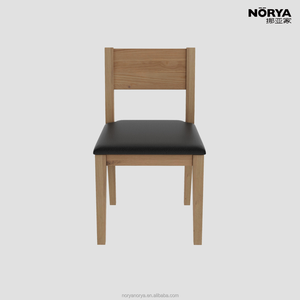 Sedia da Pranzo NORYA in Rovere Bianco Massiccio, <span class=keywords><strong>Poltrona</strong></span> di Lusso in Vera Pelle per Sala da Pranzo di Villa Moderna - Product Image 5