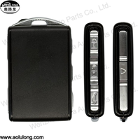 Coque de clé de voiture à vente directe d'usine avec lame de clé d'urgence, télécommande 3 boutons pour clés de véhicules Volvo, sans logo