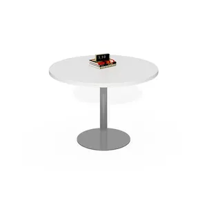 Usheng-mesa de centro redonda de madera para sala de estar, mesa pequeña de centro para el hogar