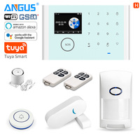 Système d'alarme antivol intelligent Tuya WiFi GSM avec détecteur infrarouge pour portes et fenêtres, rappel vocal, 433 MHz, contrôle via application pour la domotique et la sécurité