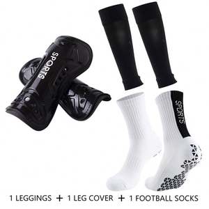 Éponge à l'intérieur épaissie serviette bas anti-dérapant Football chaussettes ensemble Leggings Divine jambe couverture protecteurs manches - Product Image 3