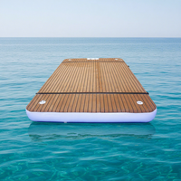 Plateforme flottante gonflable portable Yolloy, ponton de loisirs, bâche en PVC double paroi, capacité 100-500 kg, équipements de divertissement