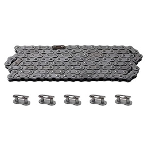 Cadena de transmisión 428 de 122 eslabones con 5 eslabones maestros para mini motos de cross de <span class=keywords><strong>125cc</strong></span>, 150cc, 200cc, Go-Karts, <span class=keywords><strong>ATV</strong></span> y Quads de alta resistencia, directo de fábrica - Product Image 1