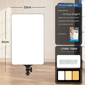 Kit d'éclairage à écran plat LED 16 pouces 19 pouces 24 pouces avec trépied réglable, à intensité variable pour YouTube, <span class=keywords><strong>Tiktok</strong></span> - Product Image 2