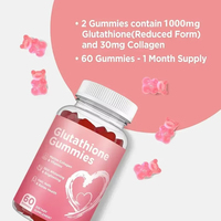 WELLBODY OEM/ODM Gommies Personnalisés au Logo de L-Glutathion Éclaircissants et Blanchissants pour la Peau Soin de Santé Beauté