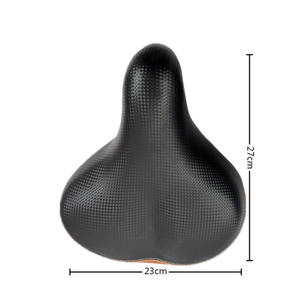 Asiento de Bicicleta Negro Cómodo y Amplio para Bicicleta Ordinaria, Unisex, para Adultos, para Todas las Estaciones - Product Image 2