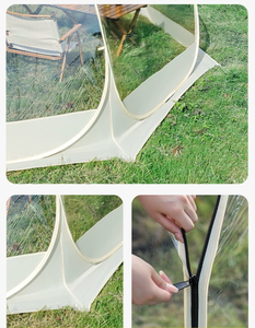 Nouvelle tente d'hiver pour le camping <span class=keywords><strong>en</strong></span> plein air, transparente <span class=keywords><strong>en</strong></span> PVC, quatre saisons, avec cadre <span class=keywords><strong>en</strong></span> aluminium, tente étoilée, coupe-vent, chaude - Product Image 6