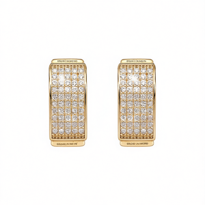 Orecchini Georgina Nikole con Diamanti, Oro Massiccio 18K, Taglio Brillante Rotondo, Colore G, Diamanti Naturali, Lussuosi per Uso Quotidiano Femminile - Product Image 1