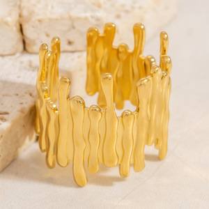 Fashion <b>Rings</b> Geometric Gold Plated Women's Daily Wear Minimalist Design - Product Image 2