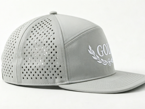 หมวกกอล์ฟแบบ Snapback 7 แผงปรับแต่งได้ พร้อมงานปักสุดประณีต ระบายอากาศได้ดีด้วยเทคโนโลยีเลเซอร์ เหมาะสำหรับทั้งชายและหญิง - Product Image 3