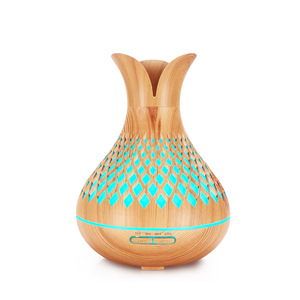 Diffuseur d'huiles essentielles JCSY 500 ml à effet bois avec minuterie, humidificateur à brume froide pour aromathérapie intérieure - Product Image 5