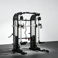 Machine Smith tout-en-un, appareil de musculation multifonctionnel avec croisement de câbles et double pile de poids pour la maison et l'usage commercial