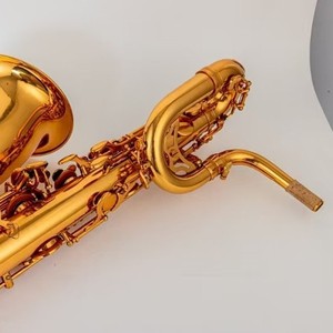Sassofono Baritono Tonalità Mib Finitura Laccata Oro Sassofono Contrabbasso per Banda Supporto Vocale Mib Basso - Product Image 3