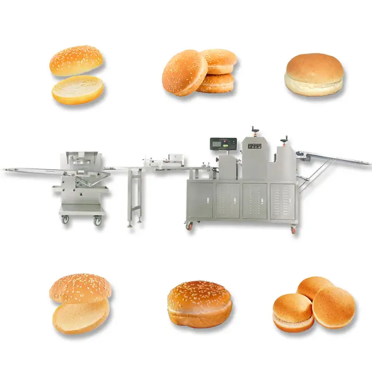 Автоматическая машина для производства булочки для гамбургеров/линия по производству хлеба цена