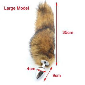 <span class=keywords><strong>Plug</strong></span> <span class=keywords><strong>Anal</strong></span> à longue <span class=keywords><strong>queue</strong></span> de renard en métal, 10 pièces, 3 tailles, jouets érotiques pour femmes et hommes - Product Image 5