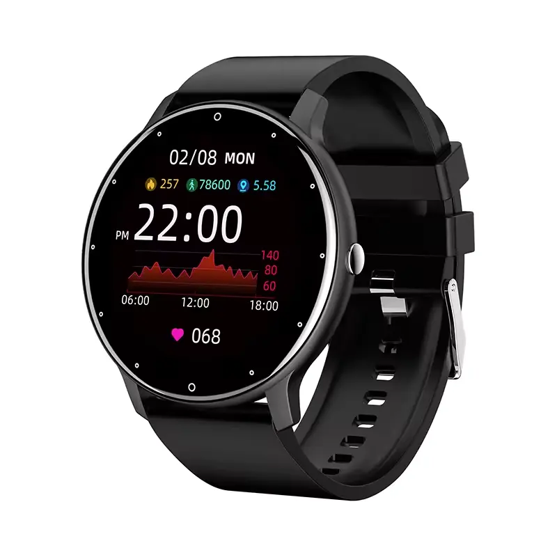 แฟชั่นสมาร์ทนาฬิกา 1.28 นิ้วหน้าจอสัมผัสเต็มรูปแบบ Heart Rate Monitor สร้อยข้อมือสมาร์ทนาฬิกาข้อมือ Smartwatch อลูมิเนียม IP67 Unisex TFT