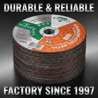 Disque de coupe abrasif haute performance en oxyde d'aluminium de 6 pouces (150 mm) à haute dureté et épaisseur de 1,6 mm, OEM pour la découpe de métaux