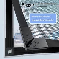 Bandes de moustiquaire magnétique auto-adhésives à motif diamant pour fenêtre invisible (moderne)