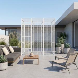 Cages à oiseaux de haute qualité en gros de la meilleure usine de Chine, cages à oiseaux robustes en fer de grande taille, cage d'élevage pour perroquets en <span class=keywords><strong>tube</strong></span> carré - Product Image 1