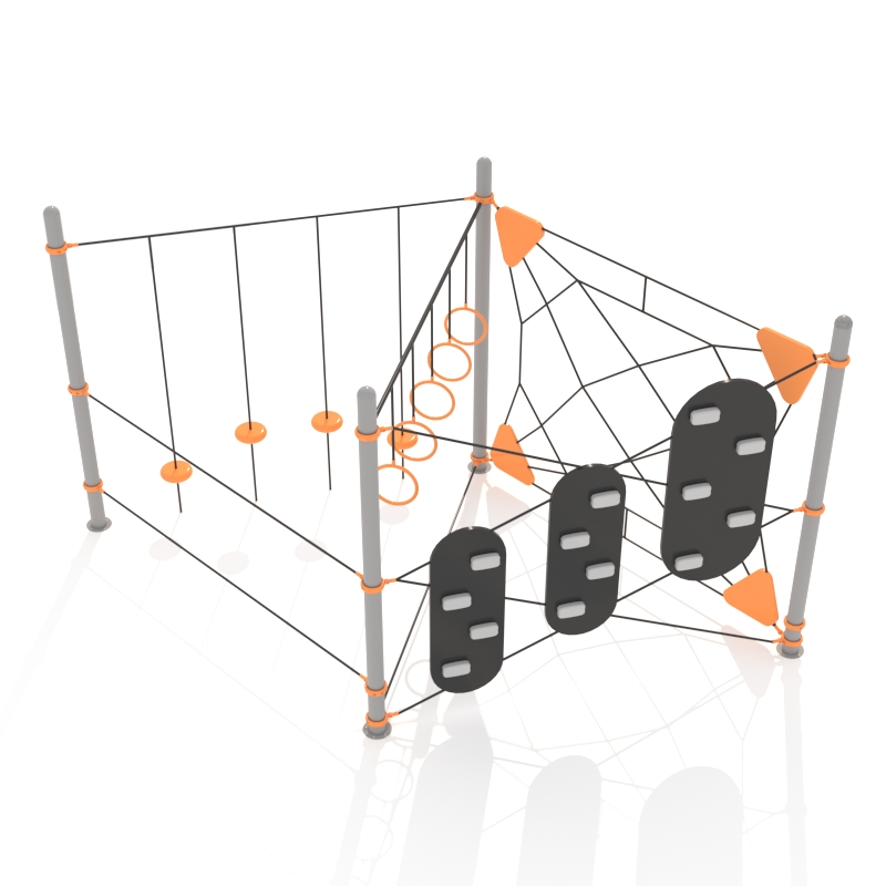 ALITA ALT-PP004 Newest Eco-friendly Kids Amusement Equipment Rope Net Factory Direct Sale Climbing Rope Net Crawling Tunnel