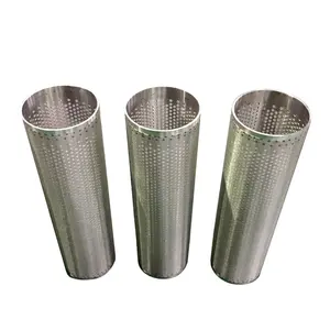 Micron Hole Lined Perforated Basket Strainer For Oil Filter
